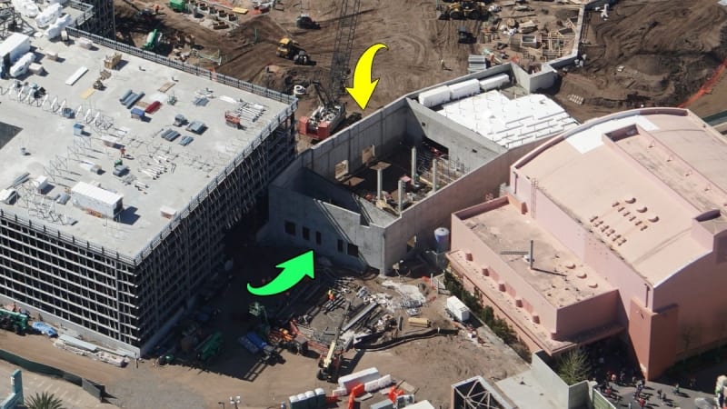 Galaxy's Edge construction update March 2018 wall