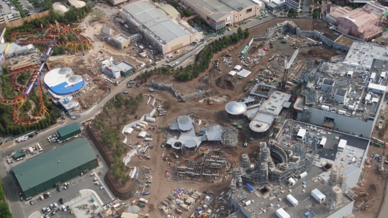 Star Wars Galaxy's Edge aerial shot