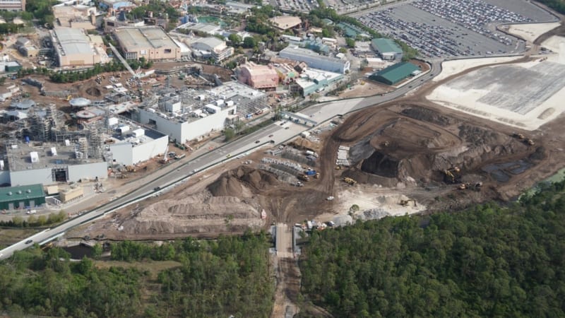 Star Wars Hotel Location construction dirt piles