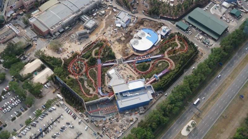 Toy Story Land Aerial overview