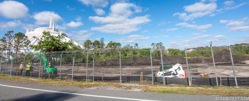 Tron Coaster Land Clearing Magic Kingdom