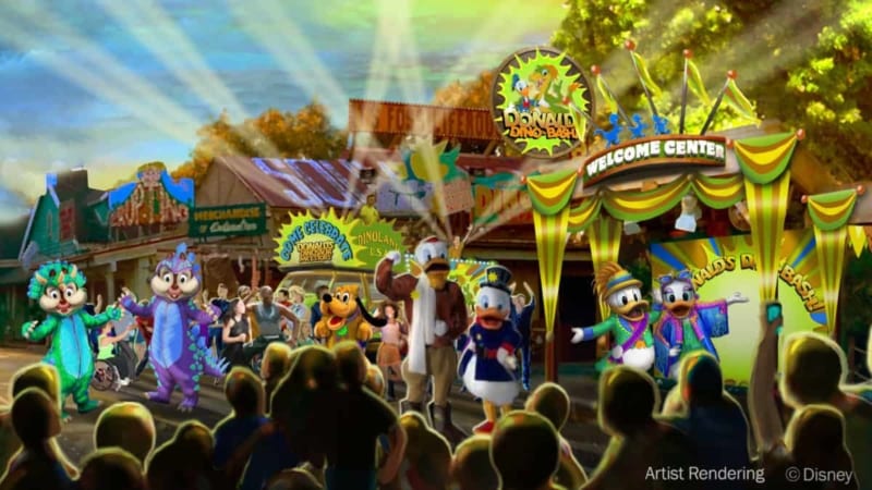 Donald’s Dino-Bash Permanent Dinoland U.S.A. concept art