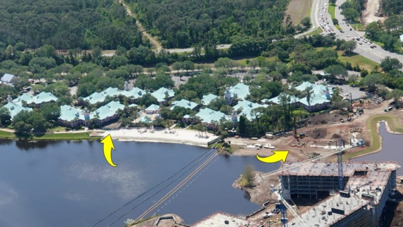 Disney Skyliner Construction Update April 2018 Caribbean beach and riviera