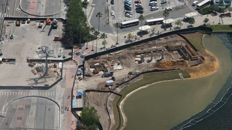 Disney Skyliner Construction Update April 2018 Hollywood studios aerial shot