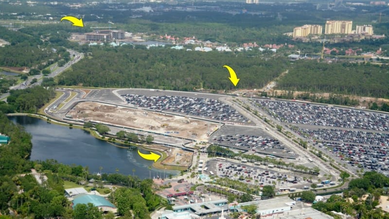 Disney Skyliner DHS Parking lot route
