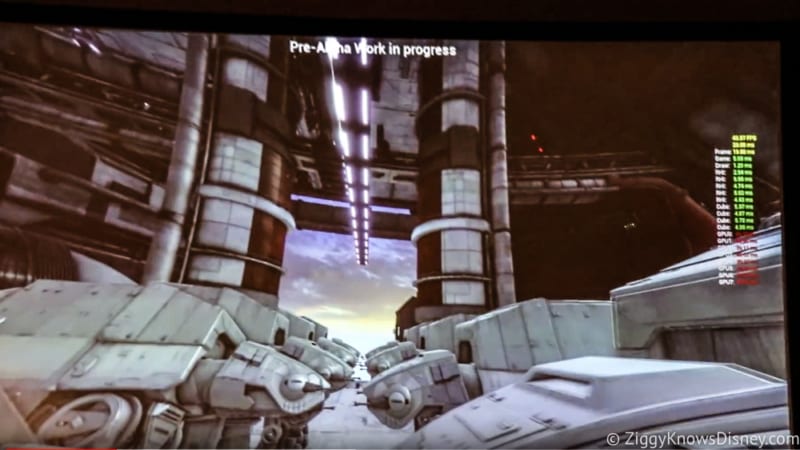 video Millennium Falcon Attraction Test Footage