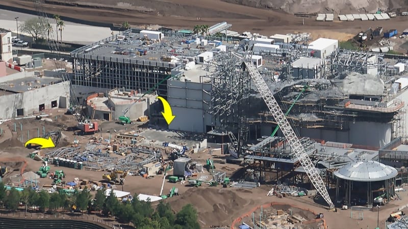 Star Wars Galaxy's Edge Construction Update April 2018 battle escape