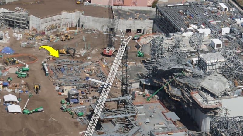 Star Wars Galaxy's Edge Construction Update April 2018 battle escape