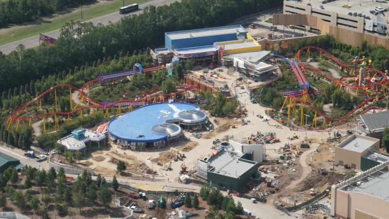 rex theming slinky dog dash aerial