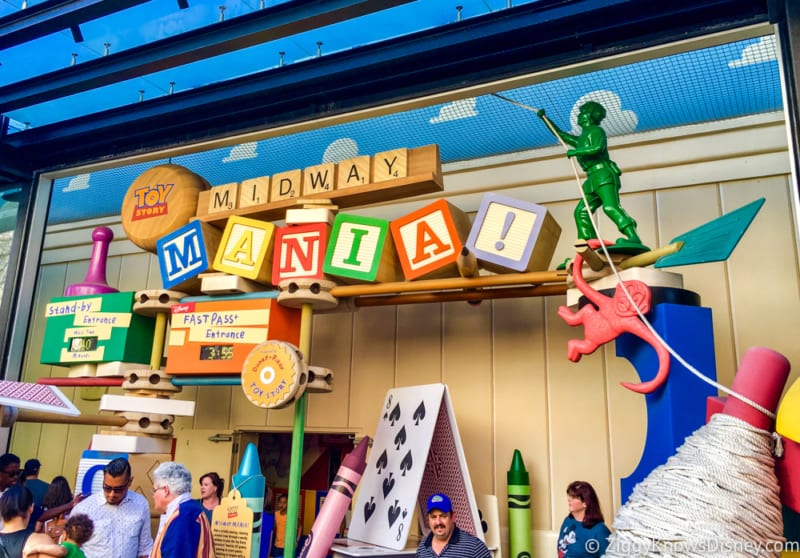 Toy Story Land FastPass+ midway mania entrance