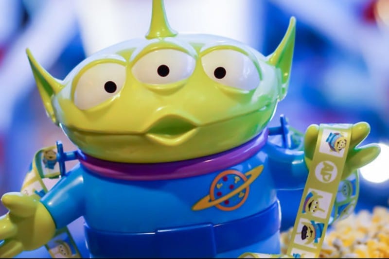 Tokyo Disney Limited Popcorn Bucket Toy story Alien Santa Little Green Men F/S 