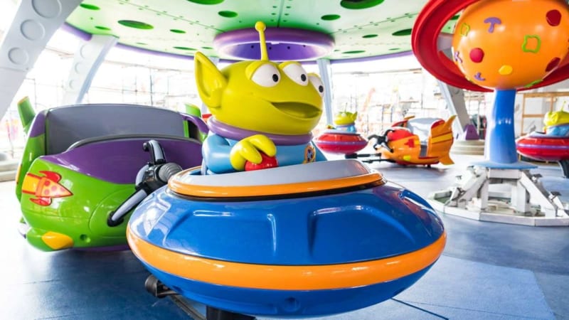 first look Alien Swirling Saucers Toy Story Land