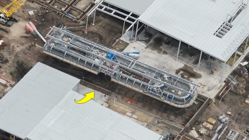 Disney Skyliner Construction Update May 2018 Caribbean Beach station landing system