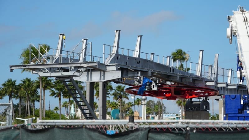 Disney Skyliner Bull Wheel Installed in Hollywood Studios