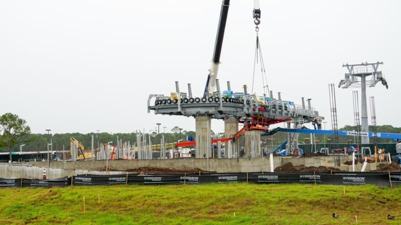 Disney Skyliner Landing System Installation in place