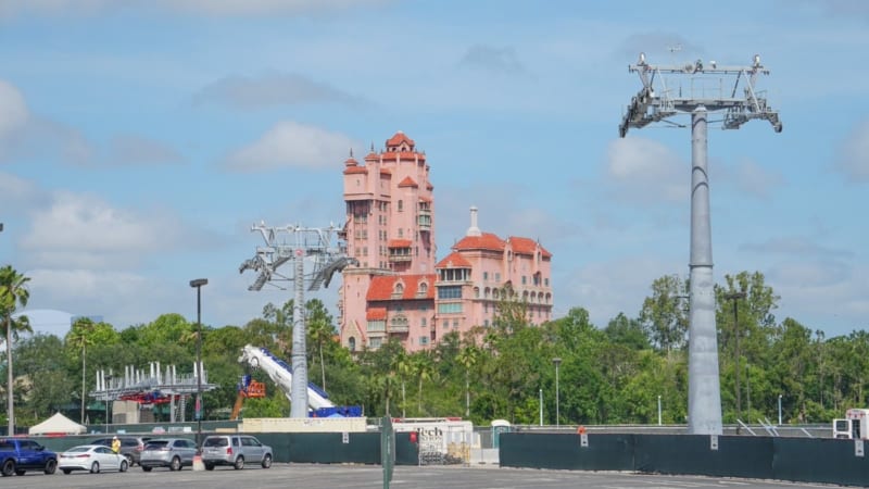 Disney Skyliner Tower of Terror view in Hollywood Studios