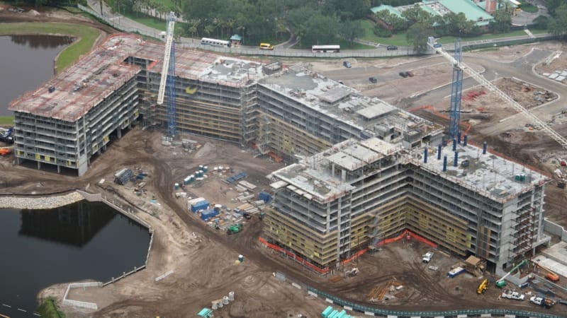 Disney Skyliner Construction Update May 2018 Riviera Resort Aerial shot