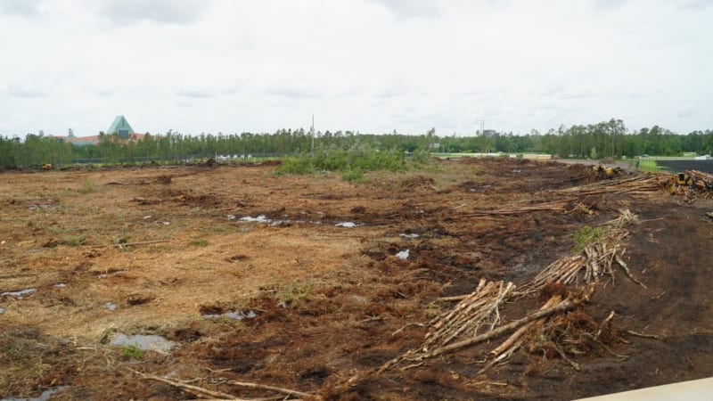 Land Clearing for Epcot Hotel Support Area Started