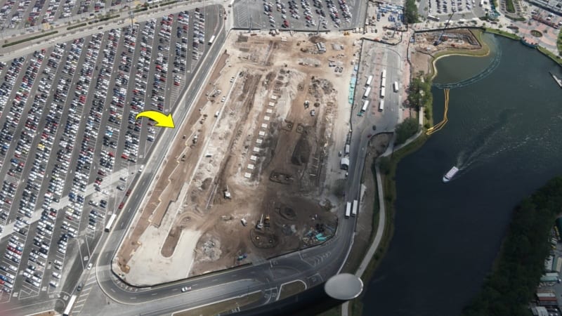 Hollywood Studios Parking Lot Construction Update May 2018 bus loop