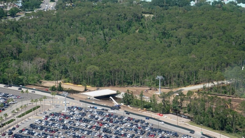Hollywood Studios Parking Lot Construction Update May 2018 entrance ramp