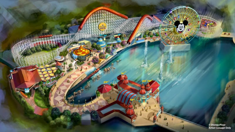 Pixar Pier Premiere Event for Opening Disney California Adventure concept art