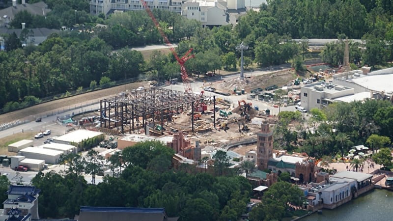 Ratatouille Attraction Building Gets Bigger as Steel Rises