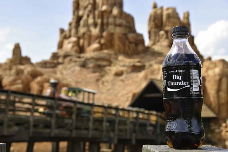 New share a Coke Bottles Arrive in Disney Parks big thunder mountain