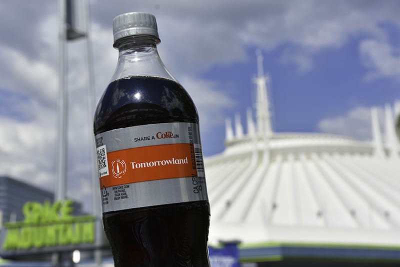 New share a Coke Bottles Arrive in Disney Parks tomorrowland