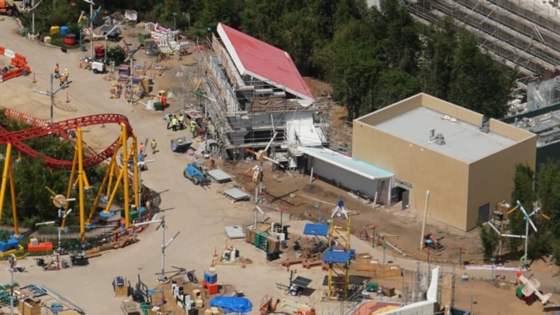 Toy Story Land Construction Update May 2018 Midway Mania queue