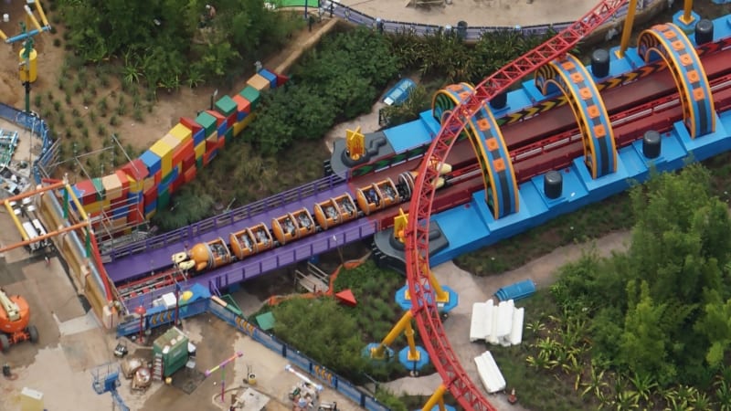 Slinky Dog Dash Testing 3 Trains with weights