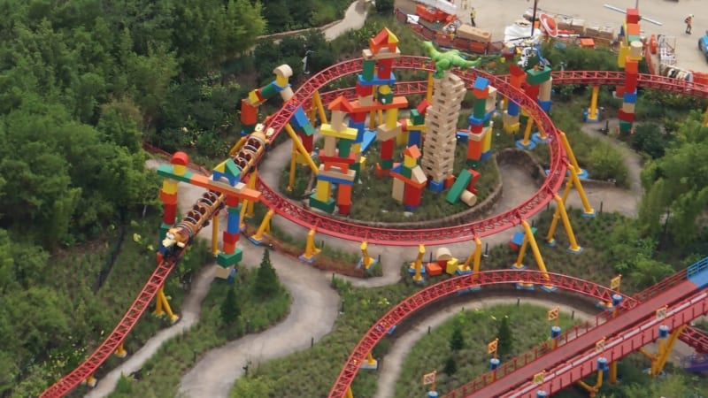 Slinky Dog Dash Testing 3 Trains in Latest Toy Story Land Update rex and jessie