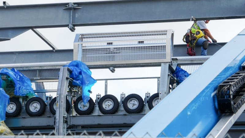 Roof Added to Disney Skyliner Station in Hollywood Studios wheels