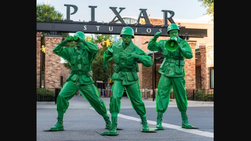 green army men coming Toy Story Land