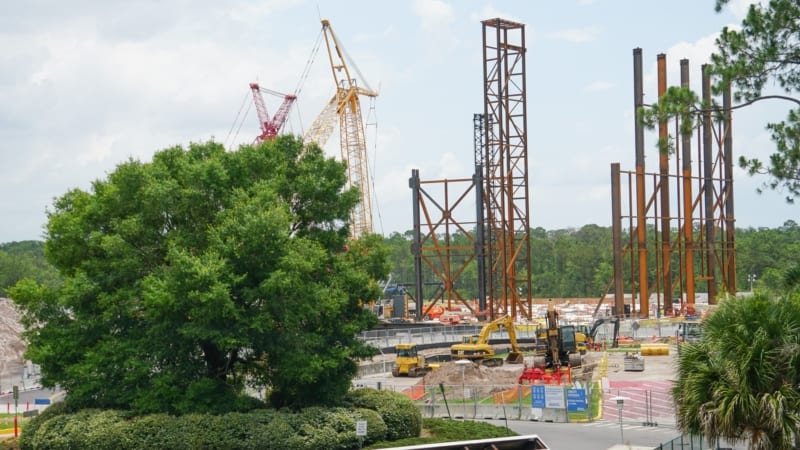 Guardians of the Galaxy Coaster Roof and steel frame