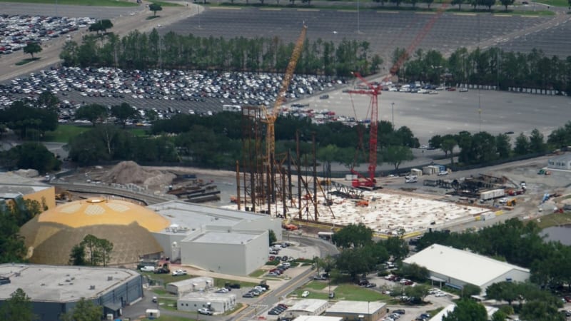 Guardians of the Galaxy Coaster steel framework