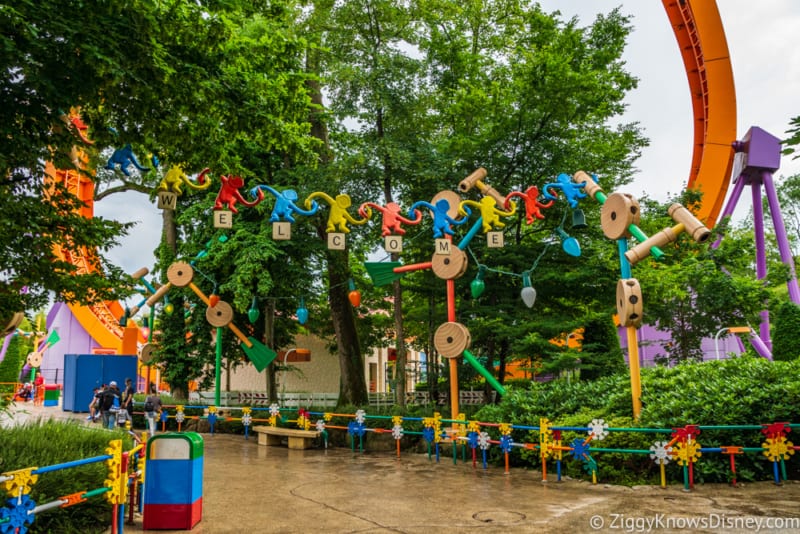 Sneak Peak at Toy Story Land Theming Disneyland Paris welcome