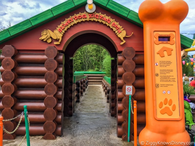 Sneak Peak at Toy Story Land Theming Disneyland Paris slinky dog zigzag spin entrance