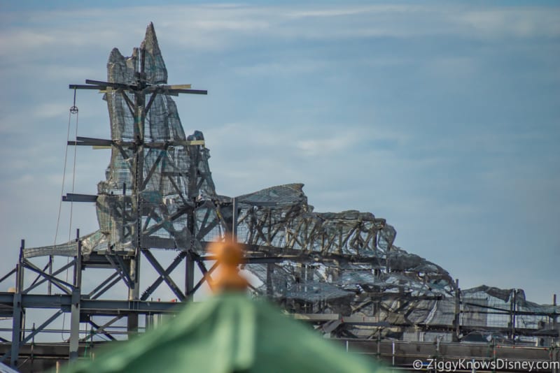 Star Wars Galaxy's Edge from inside Toy Story Land transport