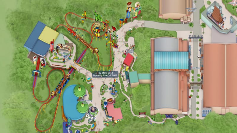Toy Story Land Digital Map Now Available on My Disney Experience