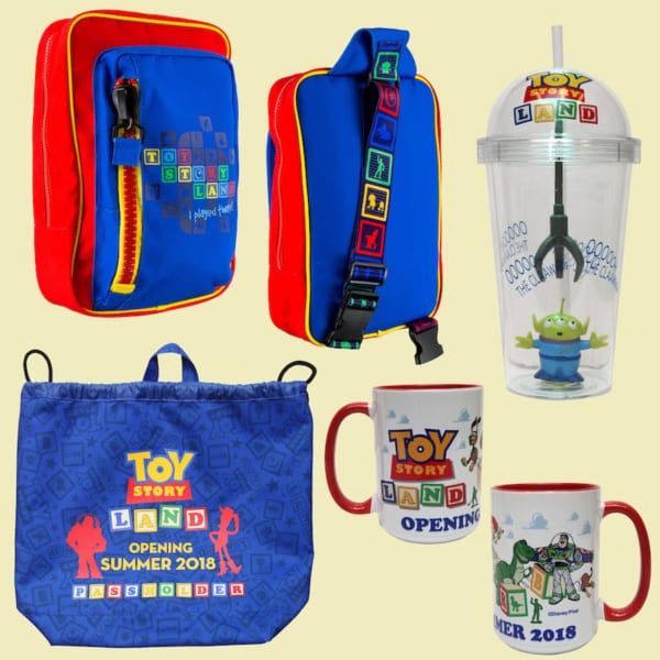 More Toy Story Land Merchandise Ahead of the Opening June 30th backpacks and cups
