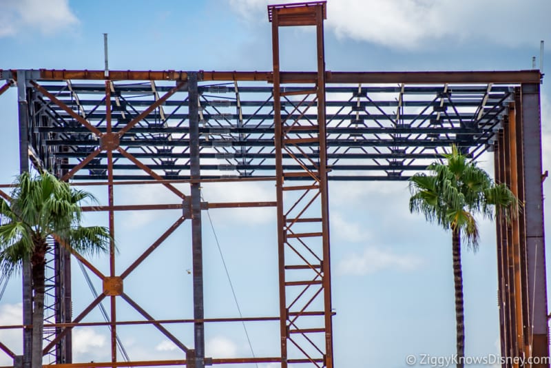 Guardians of the Galaxy Construction July 2018 impact around Epcot