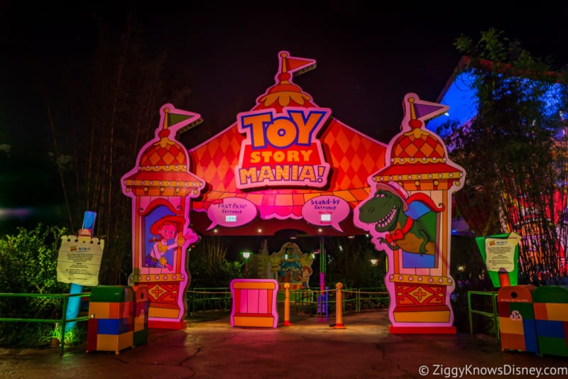 Toy Story Land at Night