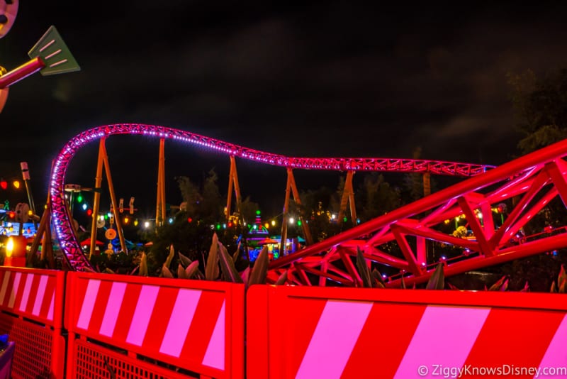 Toy Story Land at Night