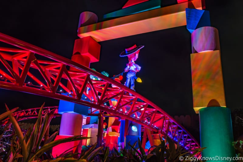 Toy Story Land at Night