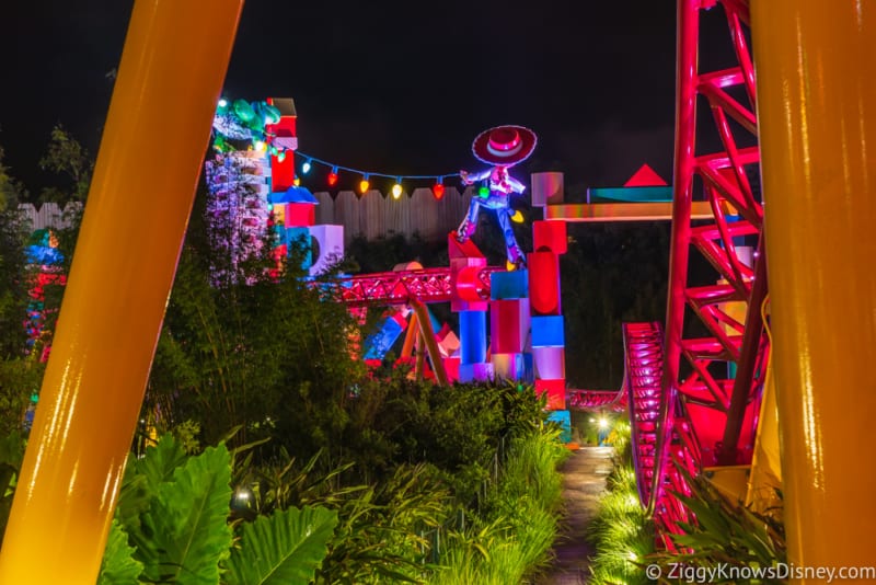 Toy Story Land at Night