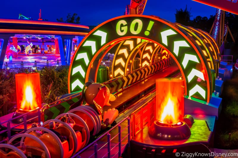 Toy Story Land at Night