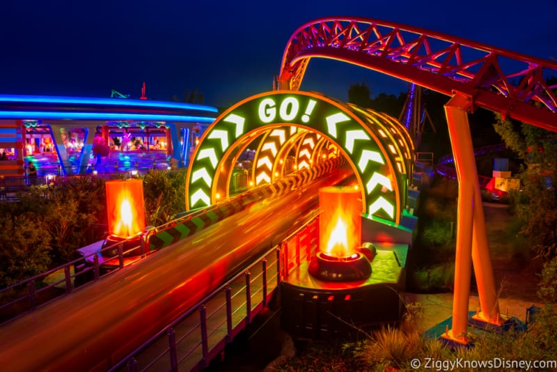 Toy Story Land at Night