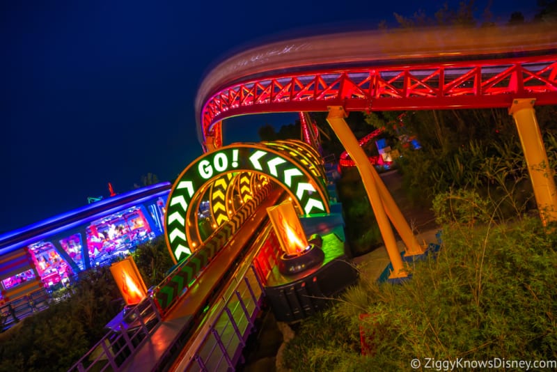 Toy Story Land at Night