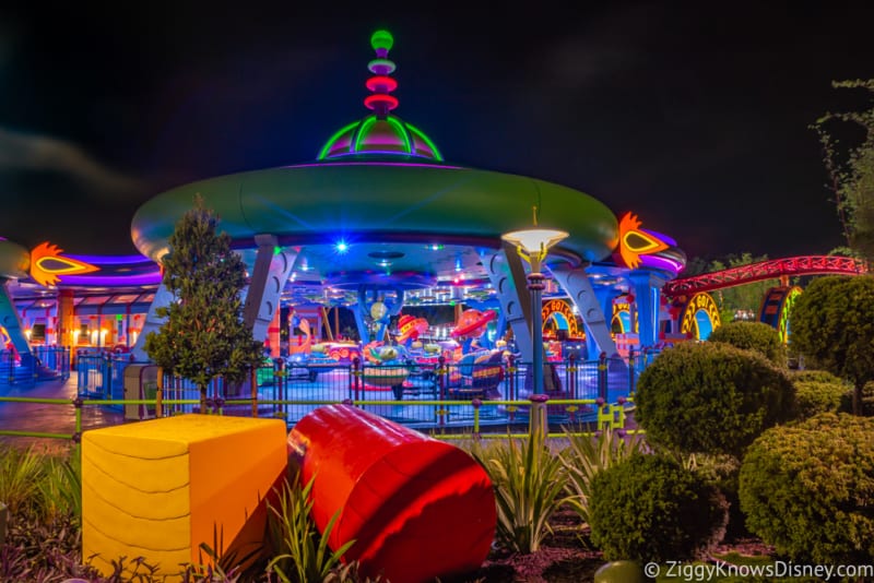 Toy Story Land at Night
