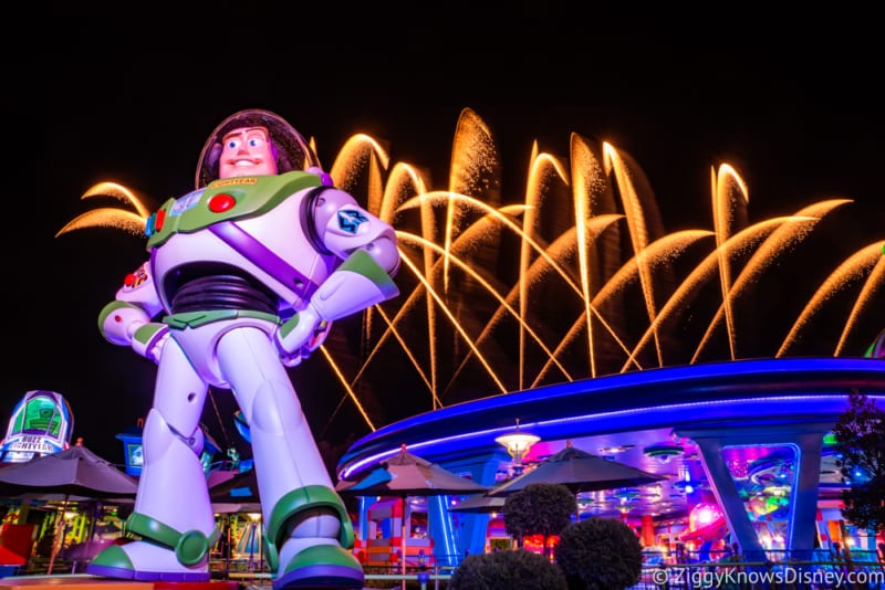 Toy Story Land at Night